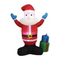 thumbnail image 1 of Papá Noel inflable navideño, divertido adorno navideño, regalo, Papá Noel inflable iluminado para patio, adaptador para EE. UU., 1 of 9