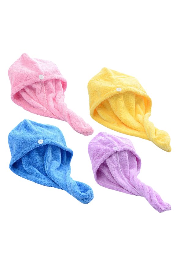 Musen 2 Pack Microfiber Hair Towel Wrap for Women, 10"* 26" Super Absorbent Quick Dry Hair Turban for Drying Curly Long Thick Hair