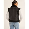 thumbnail image 3 of Scoop Women's Faux Suede Zip Vest with Faux Shearling Lining, Heavyweight, Sizes XS-XXL, 3 of 5