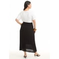thumbnail image 2 of June & Vie Women's Plus Size Pleated Midi Skirt, 2 of 5