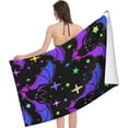thumbnail image 3 of Bats and Stars Large Beach Towel - Plush Thick Cotton Pool Towel, Adult Beach Towels, 3 of 17
