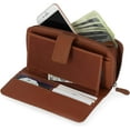 thumbnail image 3 of MUNDI All In One Womens Leather RFID Blocking Wallet Clutch Organizer, 3 of 4