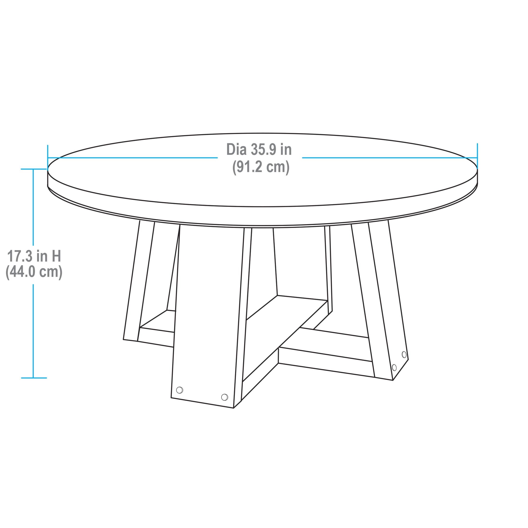 Better Homes & Gardens Ezra Coffee Table, Light Honey finish