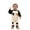 X10 Black, variant on Tisuna Halloween Boys Girls Romper Ghost Print Long Sleeve Crew Neck Bodysuit Cute Comfortable Autumn Winter Kids Jumpsuit With Hat White Size 12-18 Months