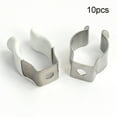 10Pcs Spring Terry Clips Open Type Spring Steel Tool Clips Heavy Duty