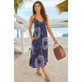 thumbnail image 2 of LASCANA Women's Printed Halter Dress Smocking, 2 of 5