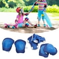thumbnail image 4 of Kit de Protection Genouillères, Coudières Genouillères Bleues Protège-Poignets Ajustable Durable pour Patinage à Roulettes pour Vélo, 4 of 8