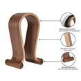 thumbnail image 3 of Soporte para Auriculares SAMDI SD-009Wa de Madera de Nogal Diseño Omega Universal, 3 of 5