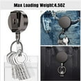 thumbnail image 6 of Wire Rope Camping Keychain Telescopic Burglar Key Holder Outdoor Automatic Key Ring with Belt Clip Retractable Roll Chain Cable, 6 of 8