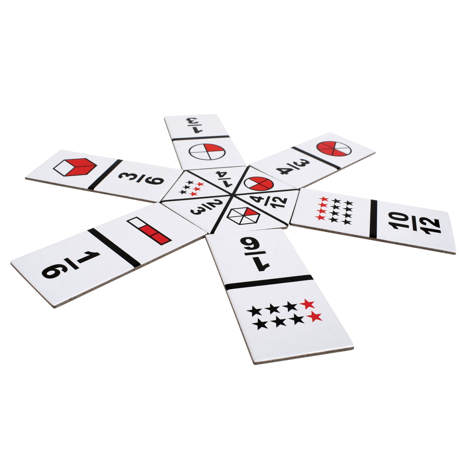 Learning Advantage The Original Fraction Dominoes - 45 Dominoes