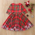 thumbnail image 5 of Youmylove Toddler Baby Kids Girls Christmas Print Party Dress Princess Dresses Clothes Newborn Clothing, 5 of 8