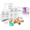 Philips Avent Natural with Natural Response Nipple, All In One Gift Set with Snuggle Giraffe, SCD839/01
