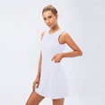 thumbnail image 6 of Valcatch Women's Tennis Dress Sleeveless Golf Workout Dresses with Separate Biker Shorts 4 Pockets, 6 of 9