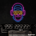 thumbnail image 2 of Craftnamesign Monkey Neon Signs, Headphones Shop Decor, Music Studio Signs, 2 of 4
