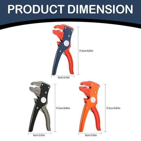 Duckbill Wire Strippers, Hilingoto Automatic Wire Stripper and Cutter 2 in 1 Wire Stripper Tool Adjustable 10 24 Awg Electrical Cable Wire Stripping Tool for Electronic and Automotive Nose Pliers