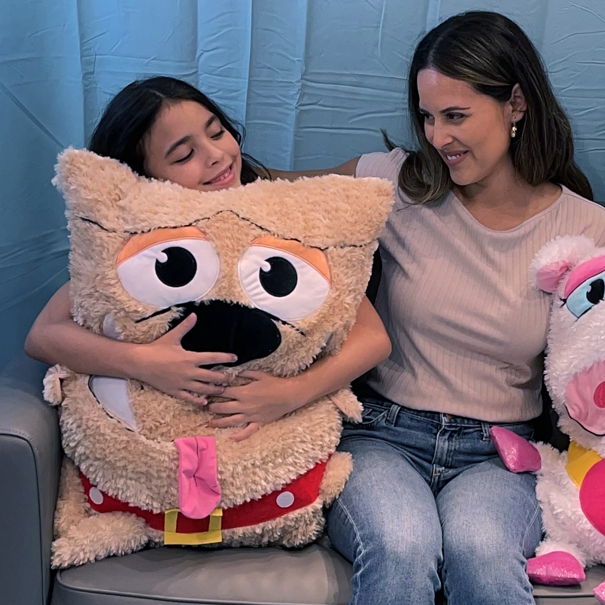 ホメオパシージャパン　WDS クッション Shamzees: Dog - Brown - Plush Pillow Cover, Soft Huggable Animal
