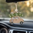 thumbnail image 6 of Qjidjing Christmas Wooden Car Craft Accessory Decorations for Christmas Tree Ornaments, Car Interior, Indoor Home Party, 6 of 7
