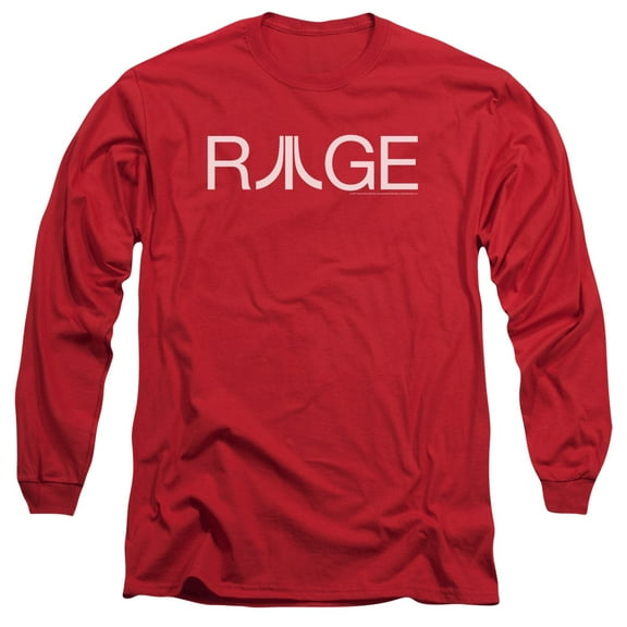 Atari Rage Long Sleeve T-Shirt Adult 18/1 Red