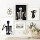 thumbnail image 5 of Póster nórdico de Halloween con diseño de esqueleto, bruja, gótico, fantasma, lienzo, calabaza, murciélagos, gato, impresiones, arte de pared para decoración de sala de estar, 5 of 5