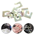 thumbnail image 2 of Golden Iron U-Shaped Brake Line Retainer Clip for Car Use 10PCS Secure Positioning, 2 of 8
