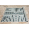thumbnail image 2 of HR Waterproof Geometric Striped Outdoor Rug: Stain/Fade-Resistant Gray/Blue and Multicolor, 2 of 5