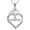 Silver, variant on Graduation Gifts for Her Sterling Silver Heart Graduation Necklace Bachelor's Hat Pendant I'd be Lost Without You Conpss Crysta Necklace High School Senior College Graduation Gifts for Women