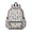 Football and Basketball Grey Pattern, variant on Baseball and Basketball Orange Pattern Cute School Backpack with Padded Back and Adjustable Shoulder Straps 13.4"x11"x4.7"