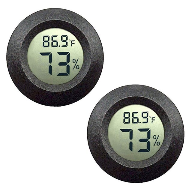 Mini higrómetro digital, termómetro y manómetro, paquete de 2 unidades, JEDEW