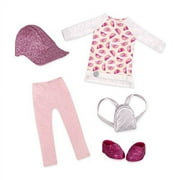 Glitter Girls - Head To Toe Glimmer Tunic & Leggings Deluxe Outfit - 14-inch Doll Clothes & Accessories Toys