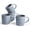 Bluish-Gray, variant on Famiware Nebula Stoneware Dinnerware Sets, 12-Piece Dish Set, Matte Black