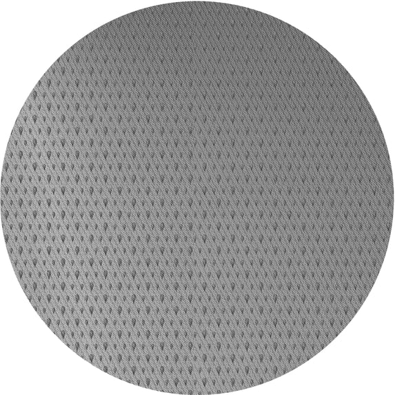 Ahgly Company Machine Washable Indoor Round Transitional Dark Gray Area Rugs, 8' Round