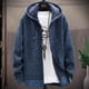 thumbnail image 5 of Zip-Up Cardigan Men's Hoodies Parka Hooded Sweatshirt Man Solid Sweater Hoodie Man Clothes Windbreaker 2024 Autumn New, 5 of 5