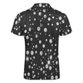 thumbnail image 5 of Bling with Diamond Men Zipper T-shirt Summer Casual Short Sleeve T-shirt Top, 5 of 7