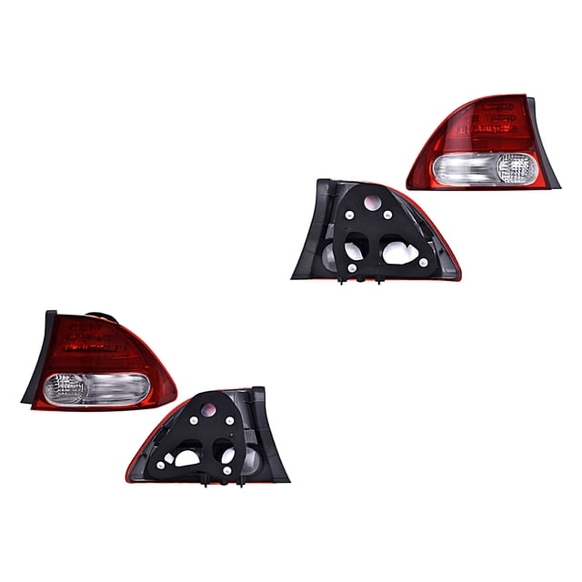 Par de Calaveras Civic 2009 A 2011 Honda Ext S/Foco DEPO .