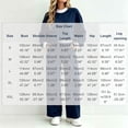 thumbnail image 4 of Atkumj Sweatsuits Women 2 Piece Outfit Casual Crew Neck Long Sleeve Tops and Elastic Waist Straight Leg Sweatpants Athleisure Sets Versatile Color Block Loose Two Piece Sets for Women Going Out L, 4 of 6