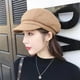 thumbnail image 2 of Gorro de mujer estilo coreano de otoño, gorra con visera, boina cálida para exteriores, gorro octogonal de lana retro, 2 of 5