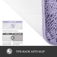 thumbnail image 4 of Alfombras de baño Yeaban, pequeñas, 30 x 30 cm, felpilla, color lavanda, 4 of 7
