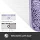 thumbnail image 3 of Alfombras de baño Yeaban, felpilla, color lavanda, 17 x 24 cm, 3 of 6