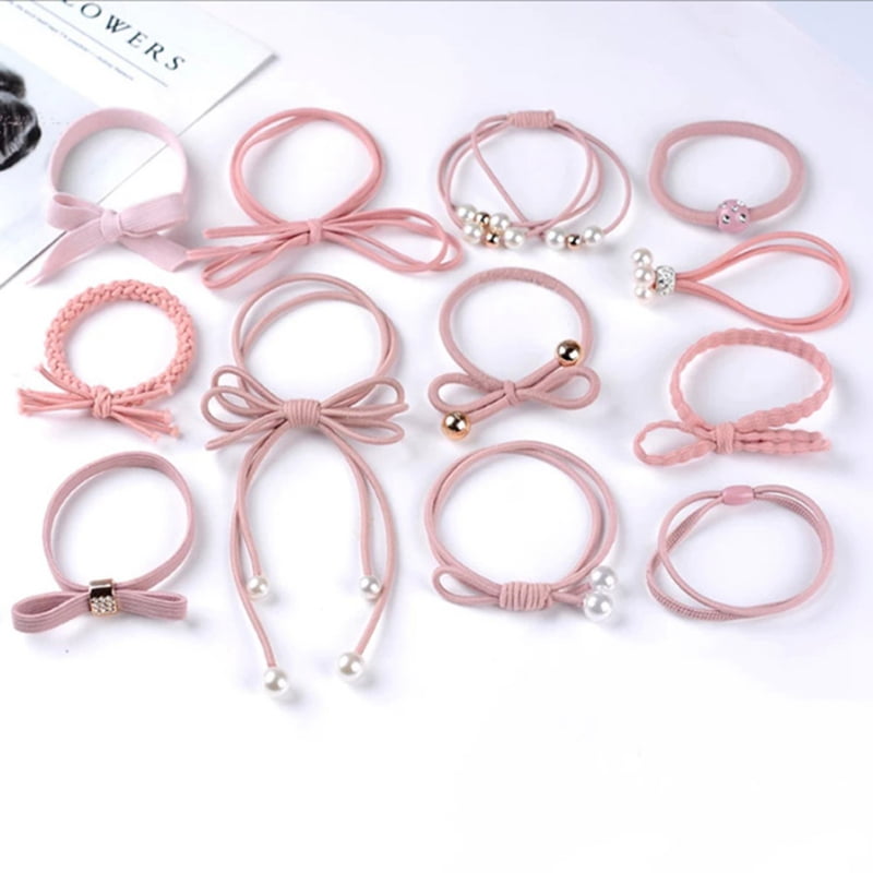Kaboer Hair Bands Hair Ties Box Set Bowknot Scrunchies Ponytail