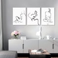 thumbnail image 5 of Abstract Woman Line Wall Art Black and White Wall Art Line Drawing Modern Minimalist Wall Decor Abstract Woman''s Body Shape Poster Minimalist Line Artwork for Woman Bedroom Bathroom, 5 of 5