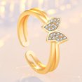 thumbnail image 1 of Nuevo anillo de corona de Plata de Ley 925, anillo de compromiso de tamaño ajustable de alta calidad para mujer, anillo de boda, regalo de joyería de moda para fiesta, 1 of 2