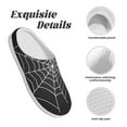 thumbnail image 5 of Lsque A Web With A Spider Pattern Womens Comfort Cotton on Scuff With Memory Foam and Anti-skid Sole Slipper-40/41, 5 of 7