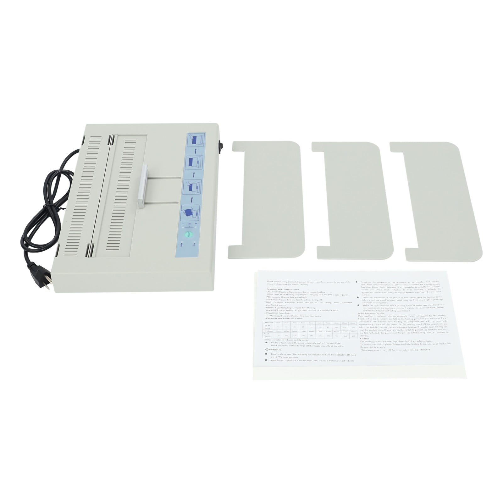 DENEST 110V Perfect Binding Machine Thermal Binding Machine Universal Electric Book Automatic Binder Contract Document Invoice Folder