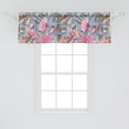thumbnail image 2 of Ambesonne Floral Window Valance with Rod Pocket, Watercolor Poppy Botanical, 54" x 12", Pastel Pink Sepia and Blue, 2 of 2