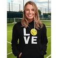 thumbnail image 6 of Tstars Love Softball Women's Hoodie - Ideal Birthday Gift for Softball Fans and Players - Comfortable Sportswear - Show Your Softball Passion - Perfect Apparel for Softball Moms, 6 of 6