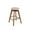 Antique Coffee/Wheat, variant on Nathan James Amalia Bohemian Swivel Bar Stool, Backless Counter Height Boucle Counter Stool with Solid Wood Legs and Upholstered Seat, White Oak Set of 2