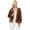 Camel/Black, variant on Yemak Women's Chunky Leopard Print Open Front Long Sleeve Jacket Sweater Cardigan HK8254LEO-SAGE/BLACK-S/M