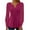 Hot Pink, variant on gakvbuo Lace Long Sleeve T-Shirts For Women Buttons Up Tunic Tops V-Neck Pleated Button Top Fall Blouses Cute Summertop Dressy Casual Work Shirts