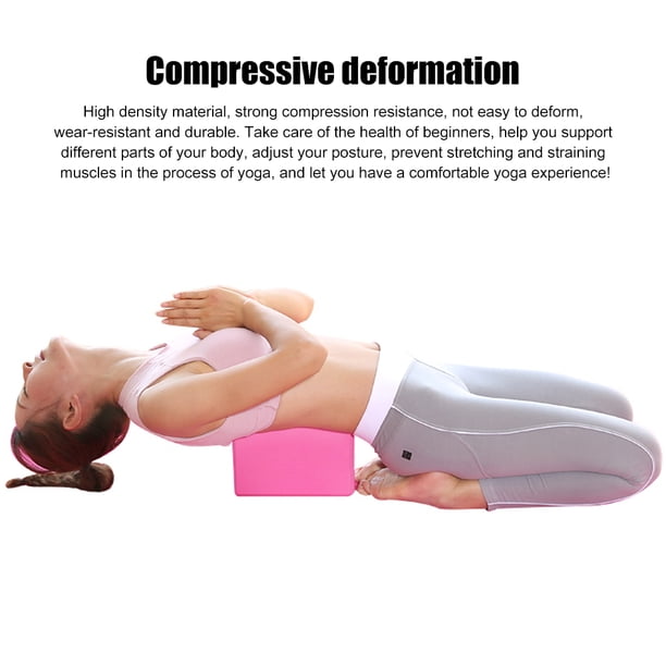 Ladrillo De Yoga Bloque de almohada de estiramiento de entrenamiento de entrenamiento de ejercicio de ladrillo de ayuda para moldear el cuerpo