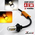 thumbnail image 2 of 2x Error Free 3157 Type-1 Switchback White-Amber Front Turn Signal LED Bulbs, 2 of 9